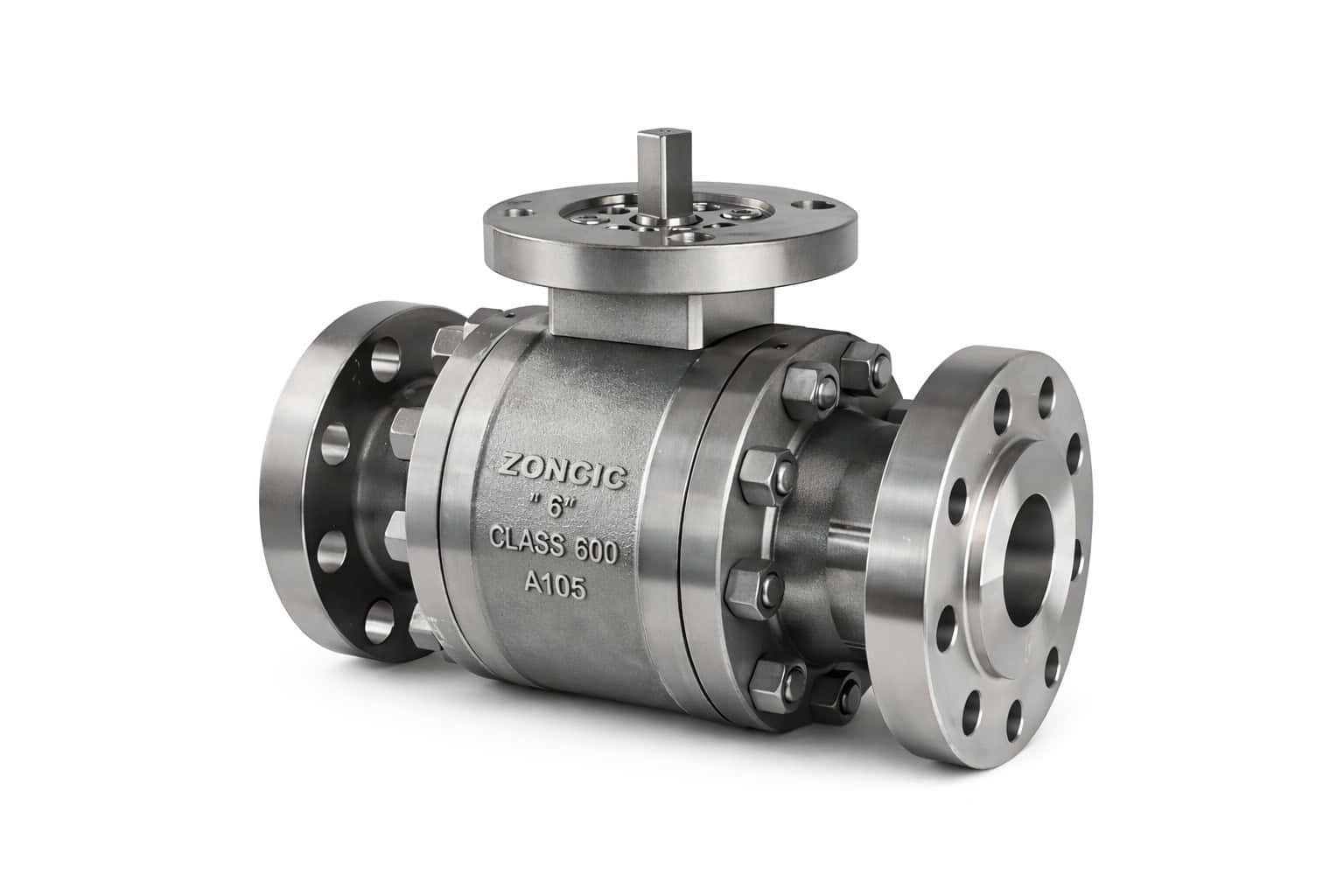forged steel ball valve A105 class 600 6 inch flanged ZONCIC high pressure industrial pipeline valve