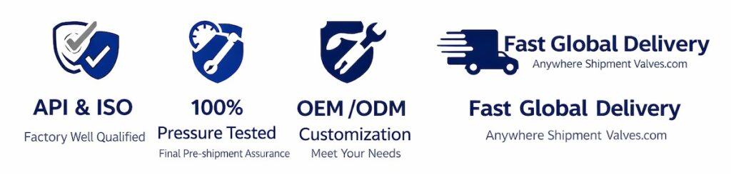 Home Industrial valve manufacturer with API and ISO certification, 100 percent pressure tested valves, OEM ODM customization and fast global delivery services