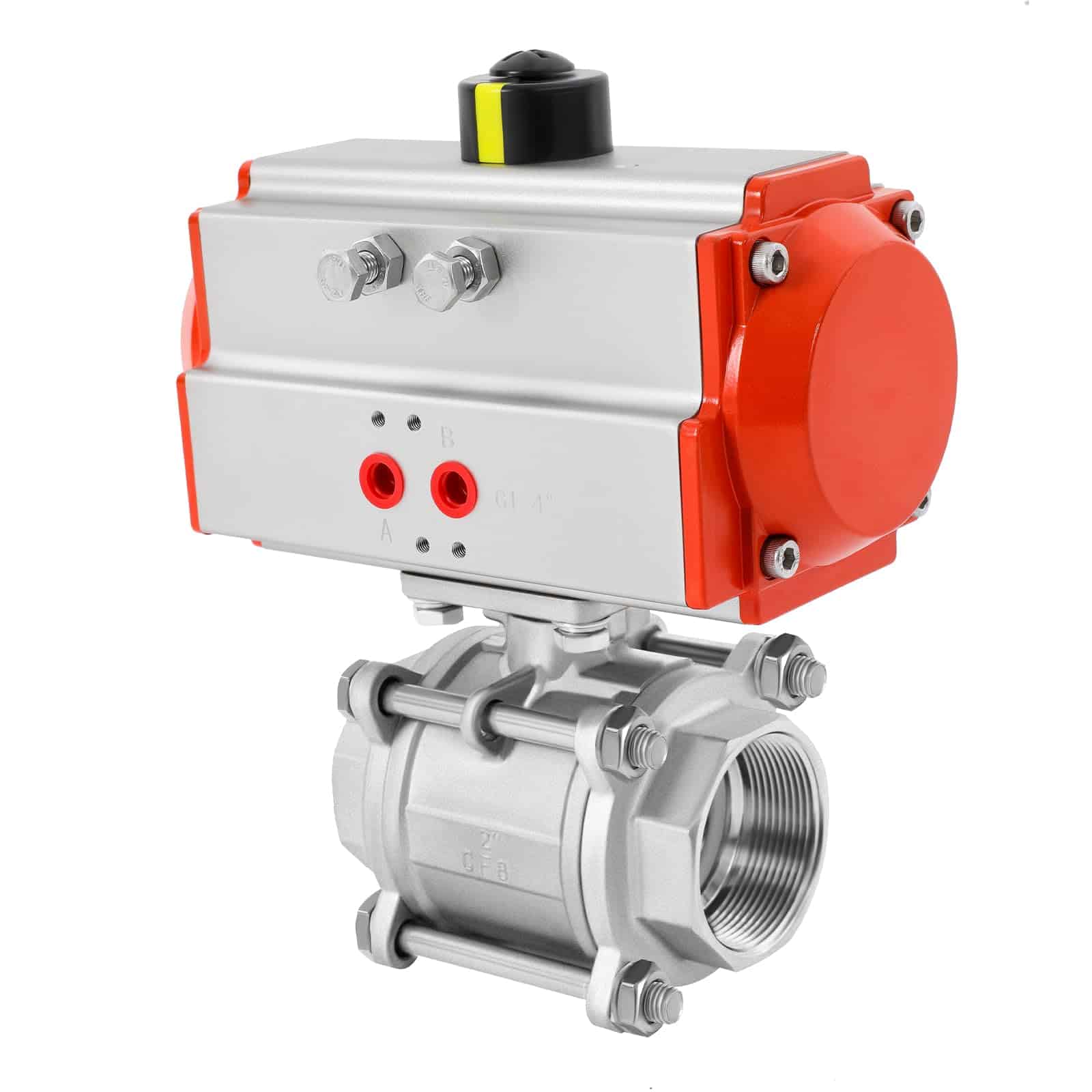 pneumatic ball valve manufacturer API ASME DIN JIS GOST pneumatic actuated ball valve