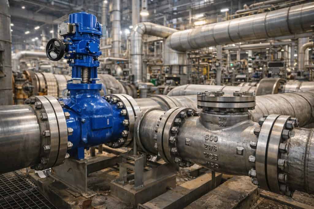 Home Industrial valves used in power plant steam system pipeline project