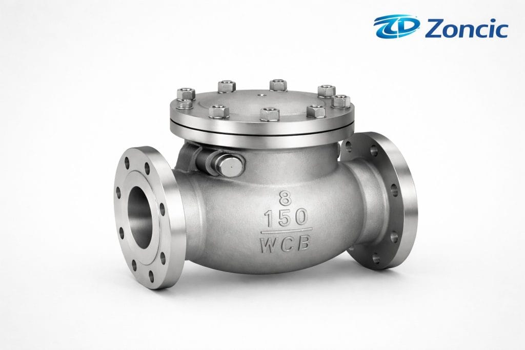 swing check valve WCB prevents backflow