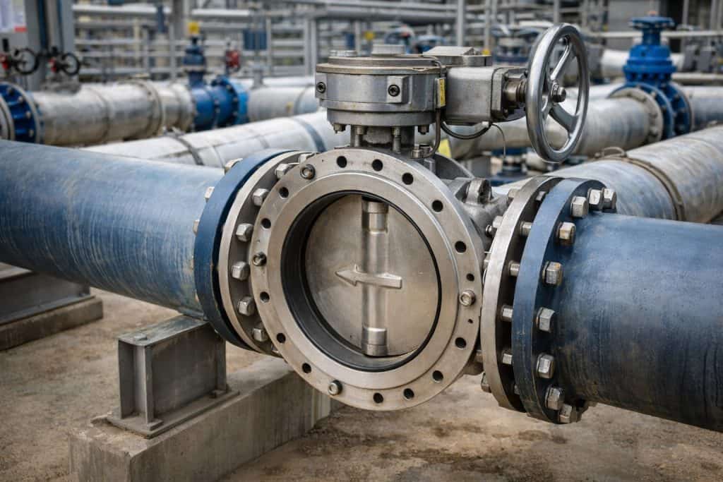 Home Industrial valves used in water treatment plant pipeline system project