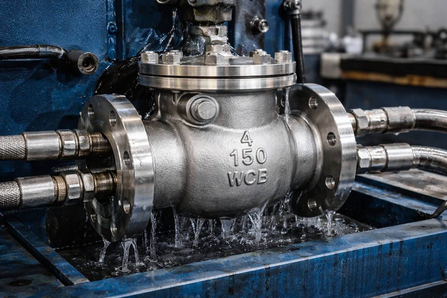Swing check valve inspection and testing