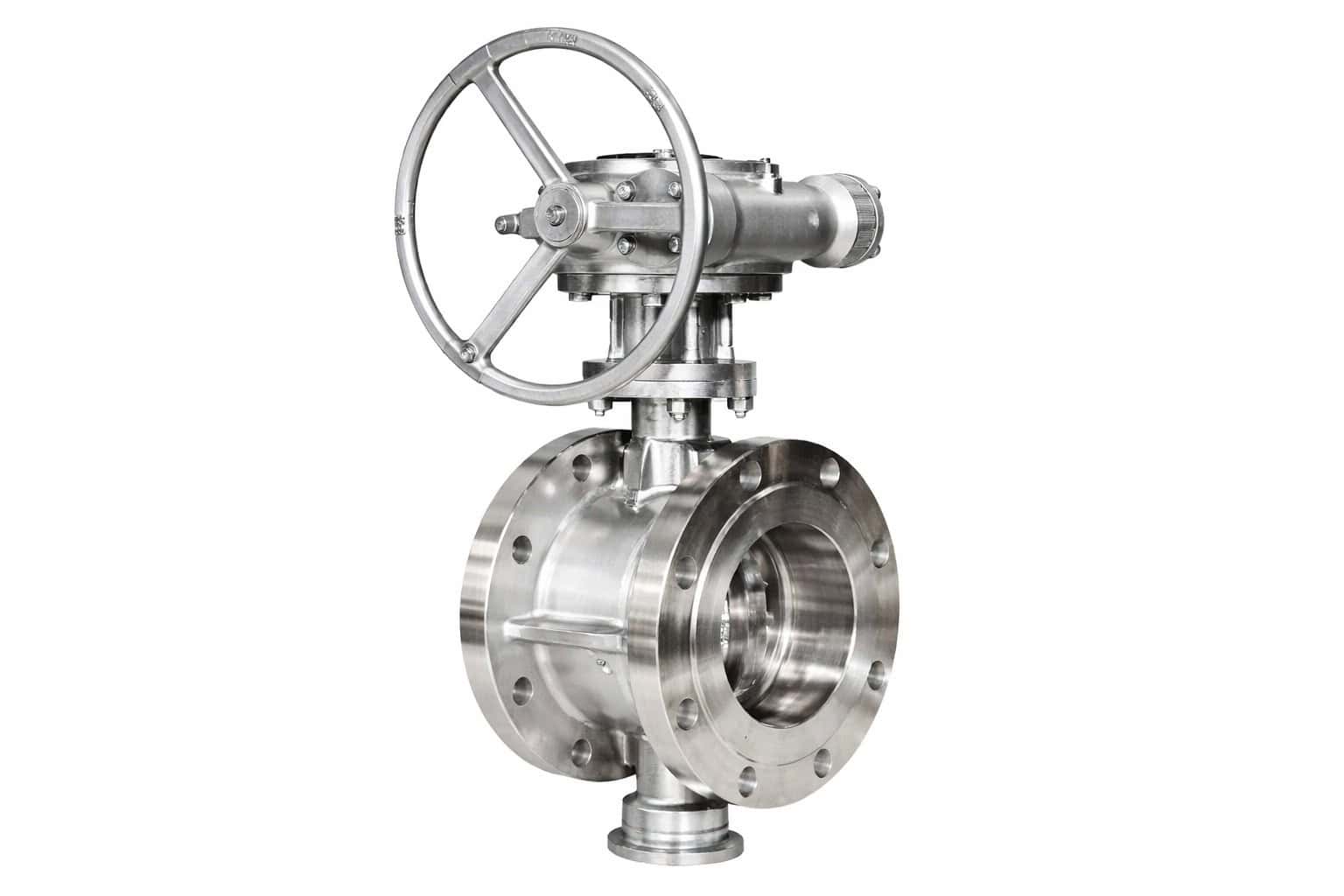 Double flange butterfly valve product image industrial large diameter pipeline valve