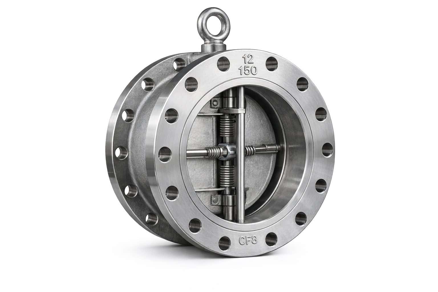 Dual plate check valve product image wafer double door check valve