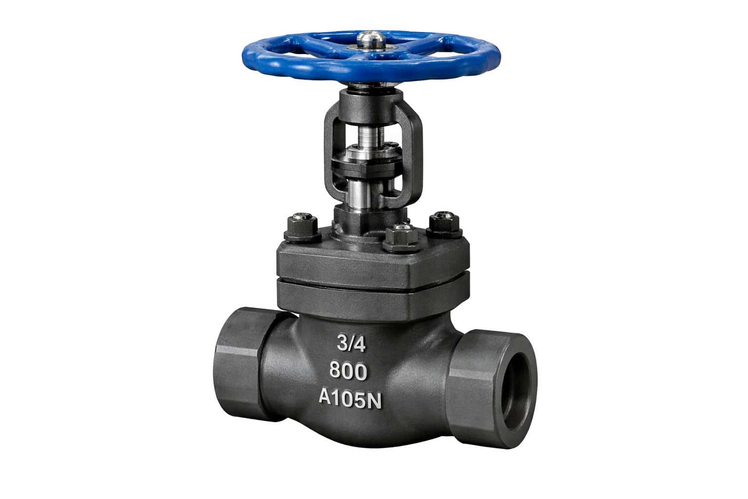 Forged globe valve application in industrial piping system