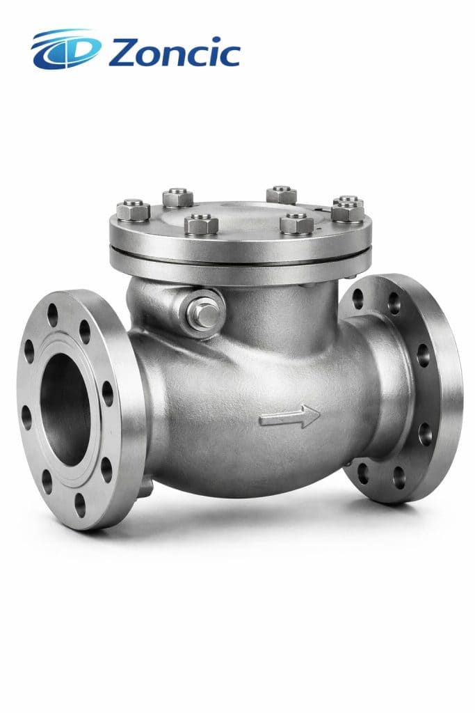 stainless steel flanged check valve API industrial valve