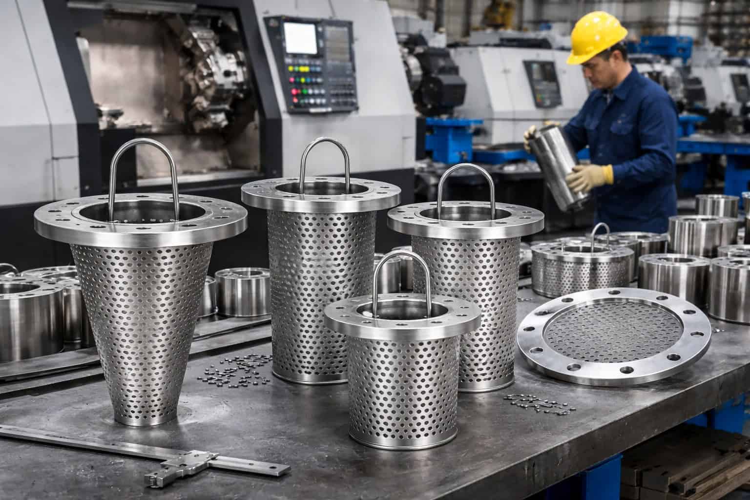 Temporary strainer quality inspection and dimensional checking