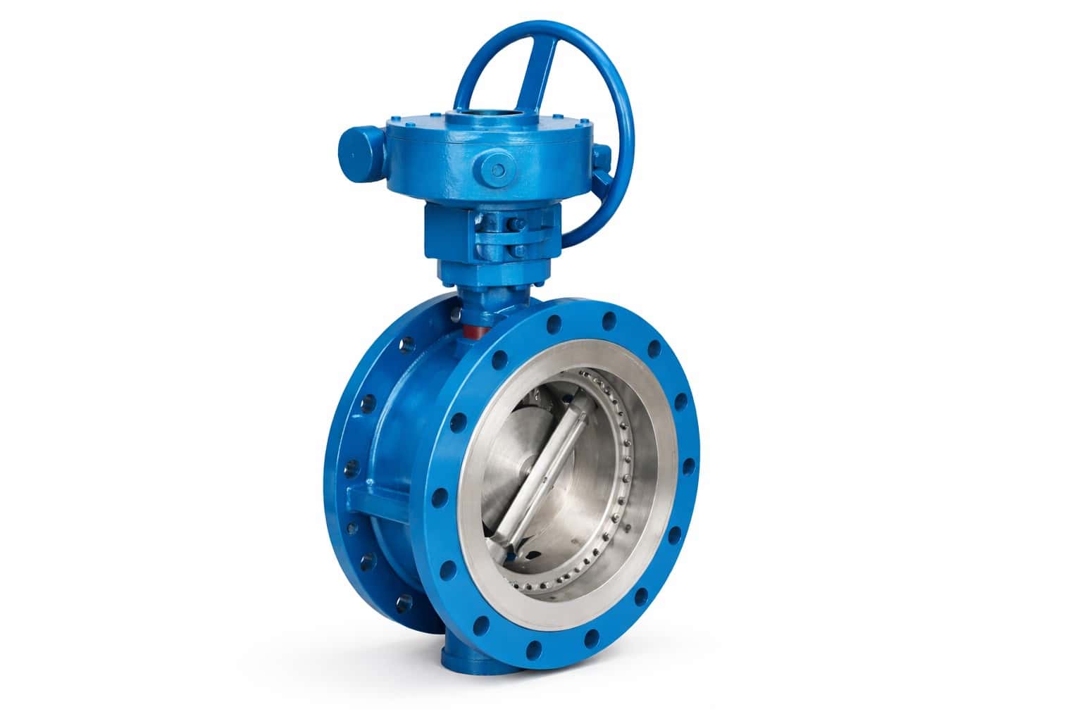 Triple offset butterfly valve product image metal seated industrial valve