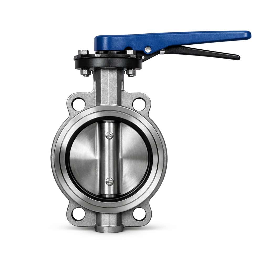 Wafer butterfly valve product image industrial pipeline valve