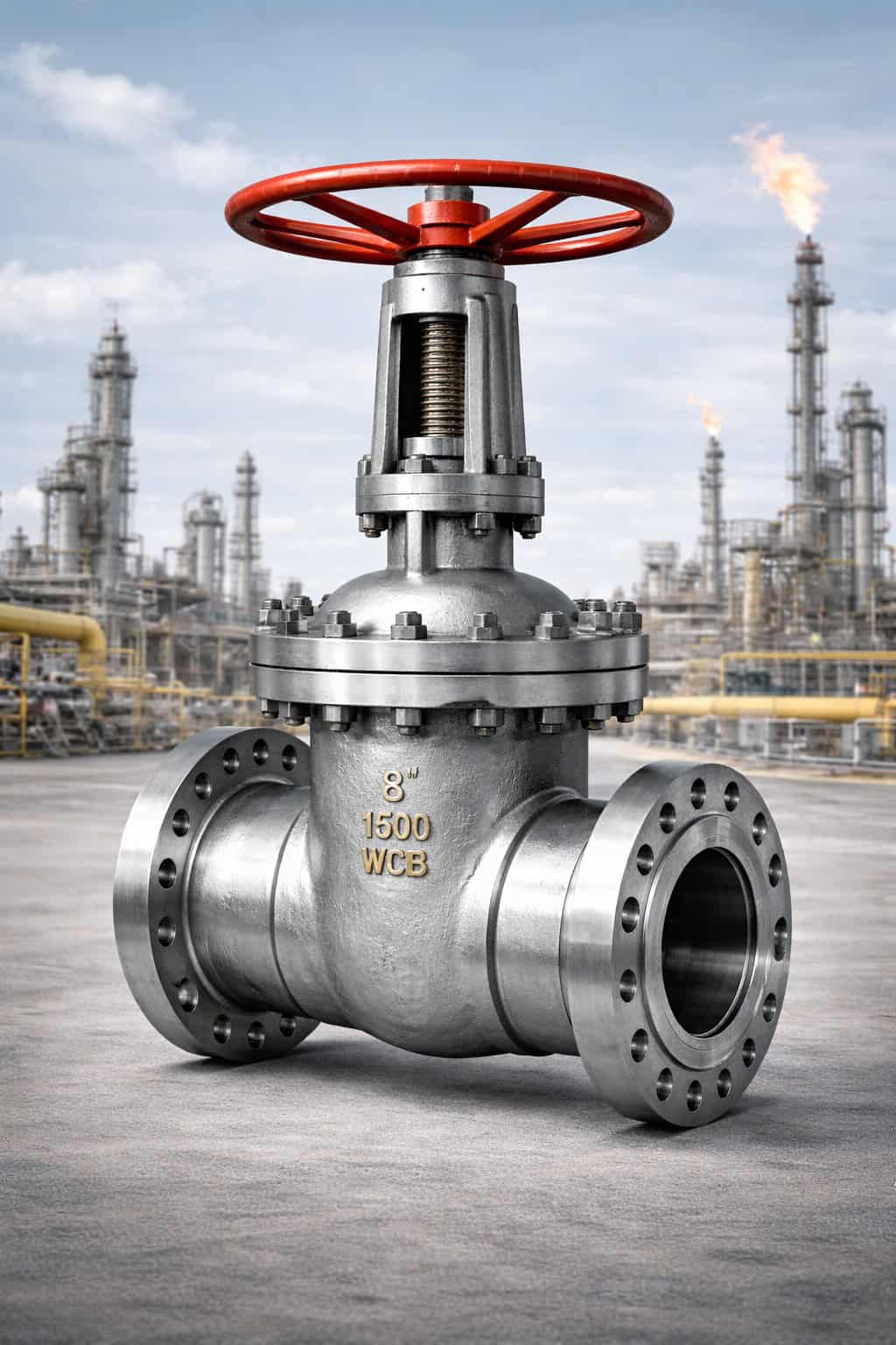 WCB gate valve supplier cast steel industrial gate valve