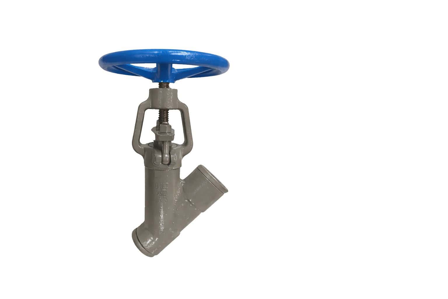Y Pattern Globe Valve Industrial Pipeline Angle Type Flow Control Valve