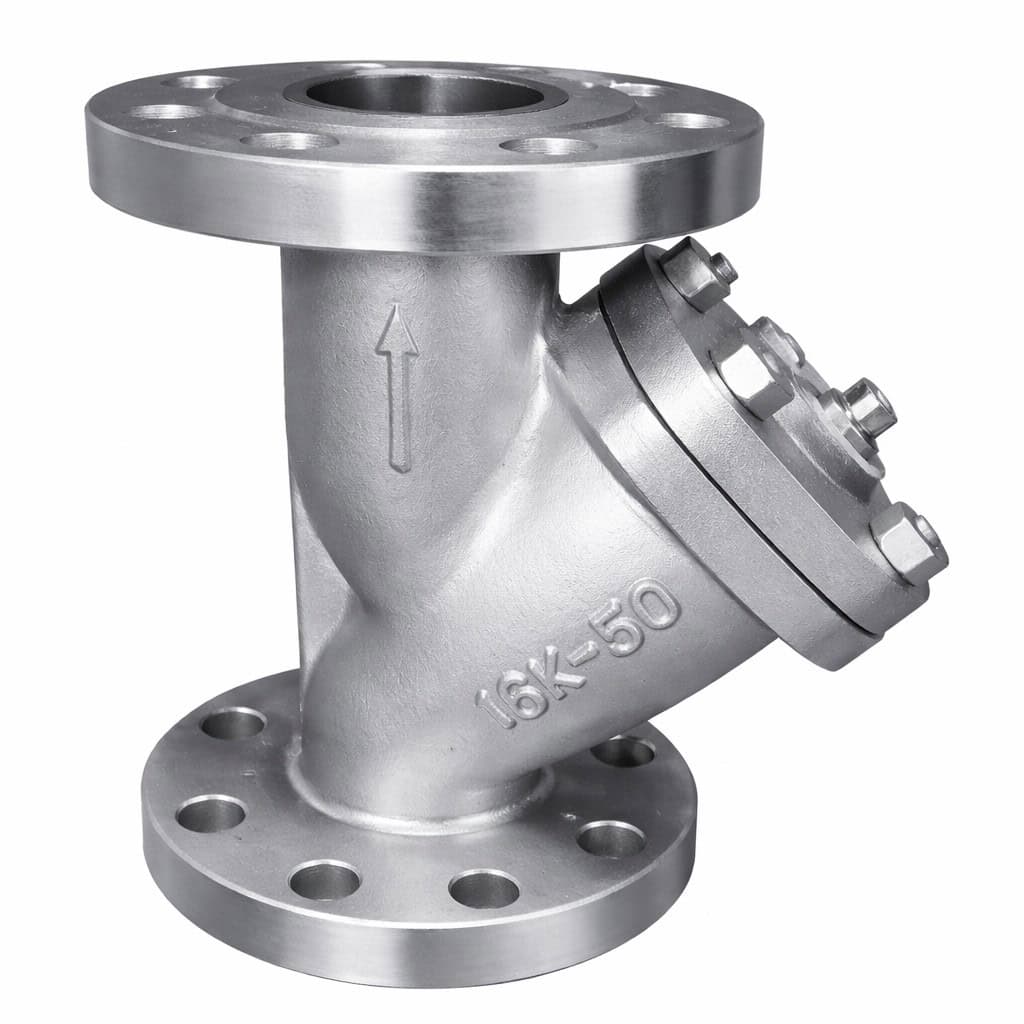 Industrial Y strainer product image flanged pipeline strainer