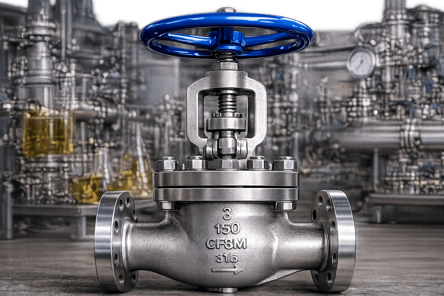Chemical process globe valve manufacturer industrial globe valve for chemical plants and corrosive fluid control systems