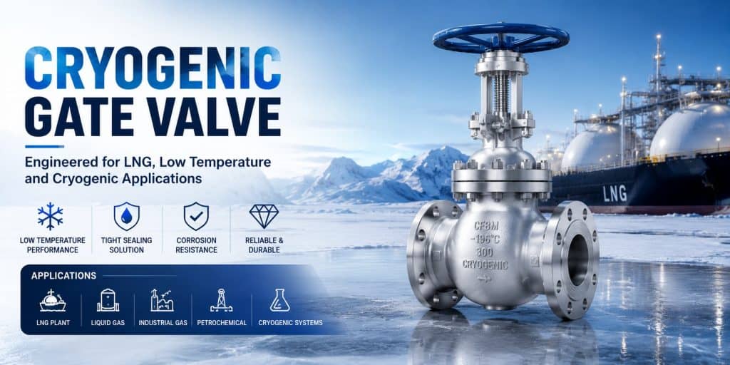 Cryogenic gate valve manufacturer supplying LNG and low temperature industrial valves for cryogenic applications