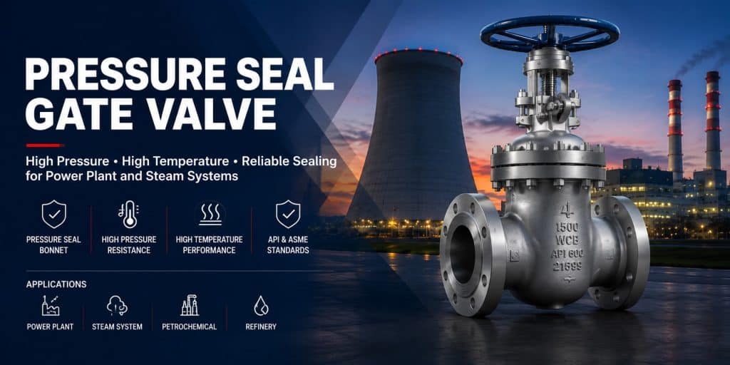 Pressure seal gate valve manufacturer for high pressure steam systems and power plant industrial applications