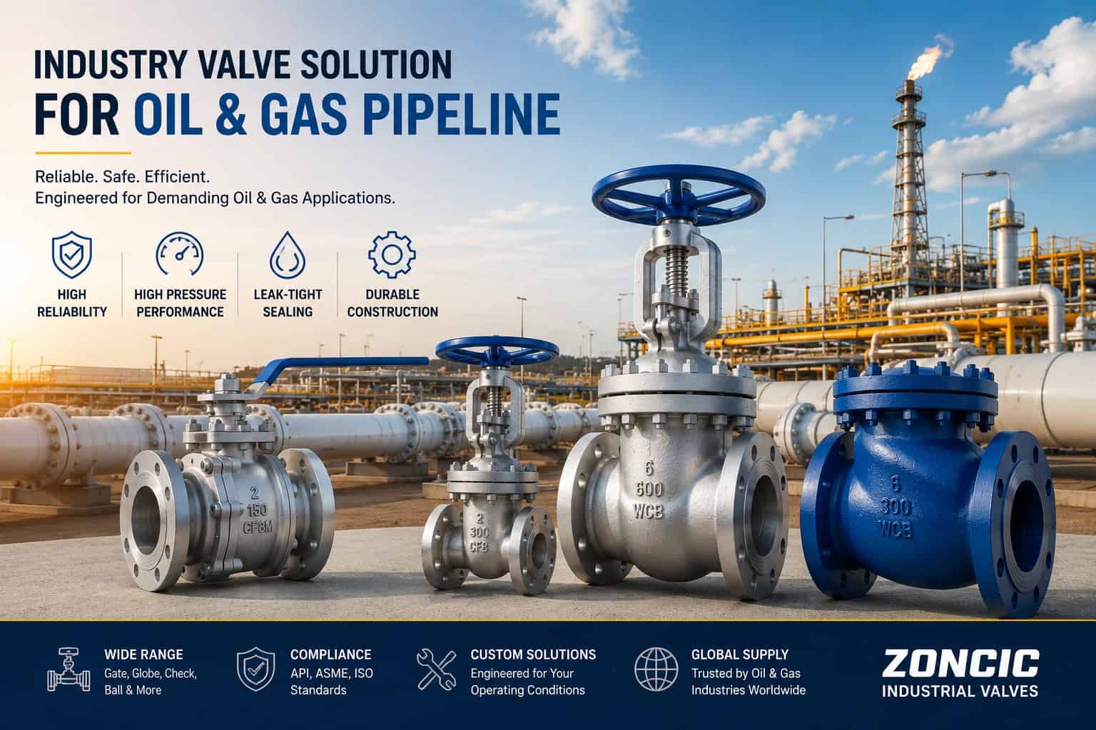 industrial valve solutions for oil and gas pipeline valve systems and high pressure valve applications
