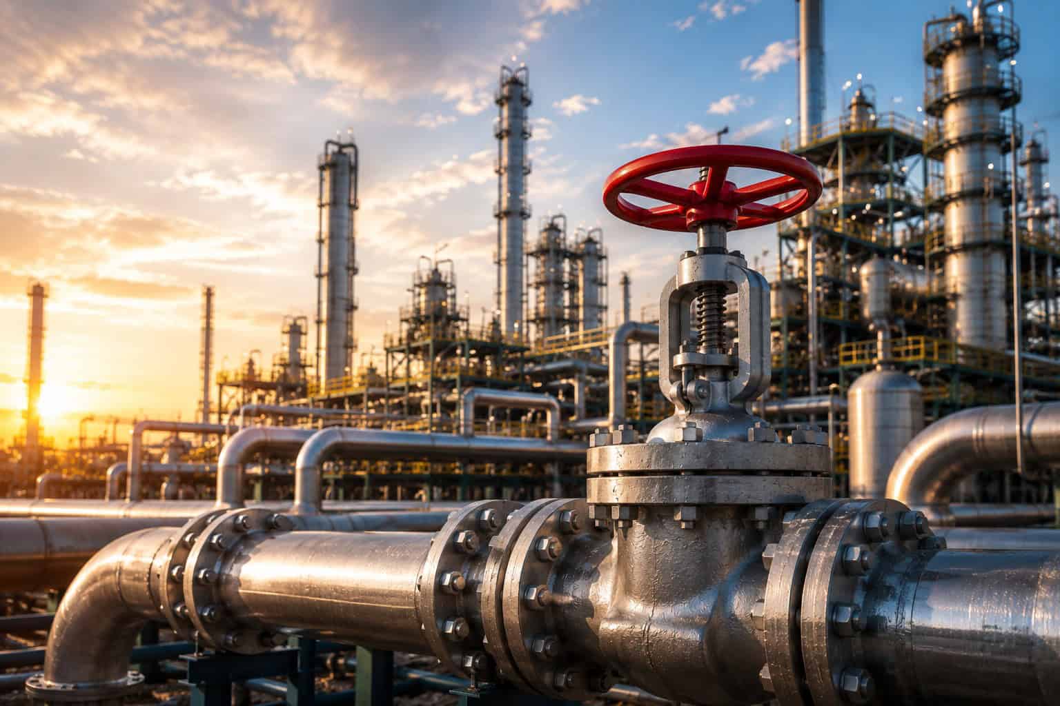 Refinery plant valve solutions for industrial applications