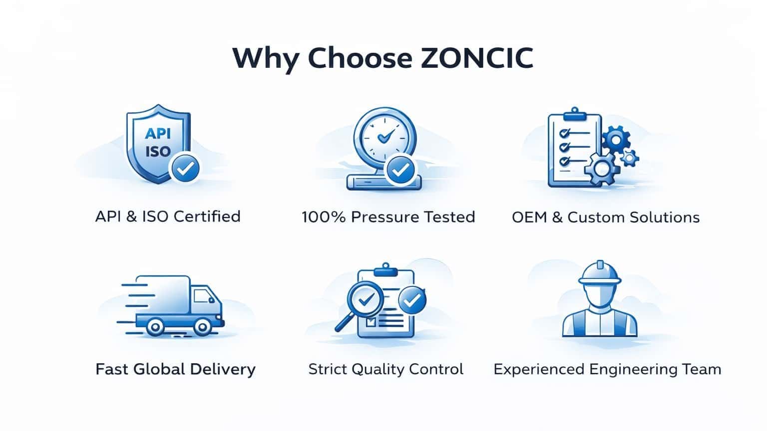 industrial valve manufacturer advantages including api iso certification pressure testing oem solutions global delivery and quality control