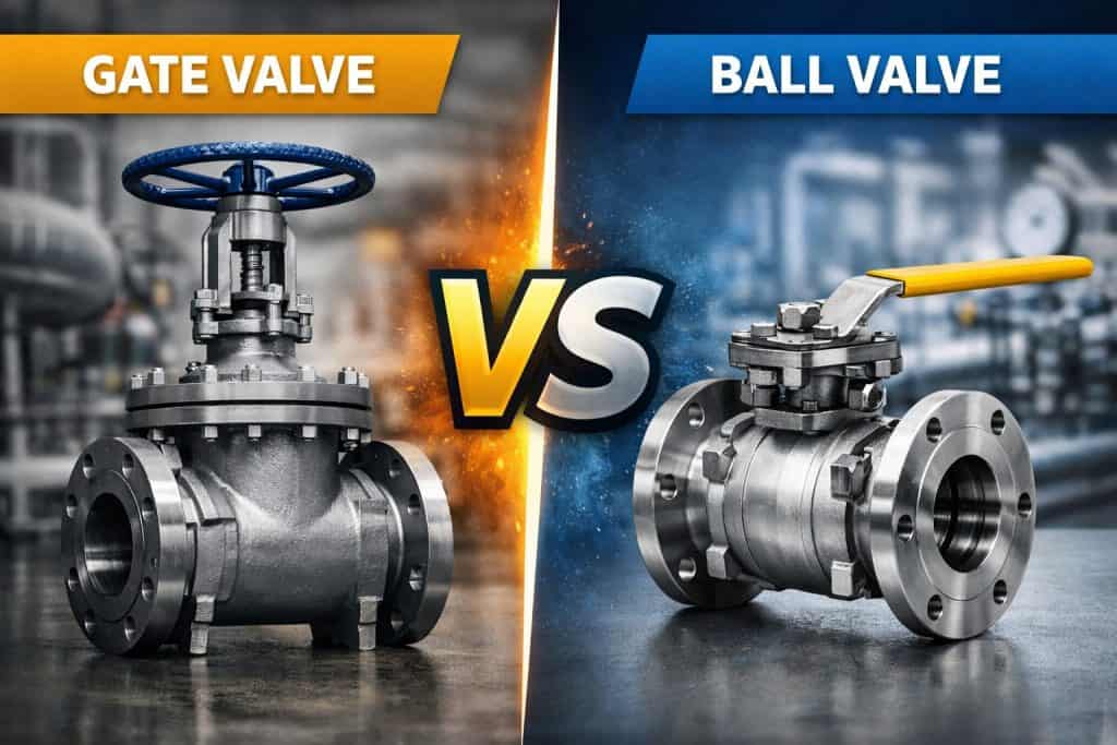 alt="Gate valve vs ball valve comparison for industrial applications, API 6D pipeline valves, ZONCIC valve manufacturer"